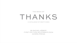 The Book of Thanks: A Catalogue of Gratitudes